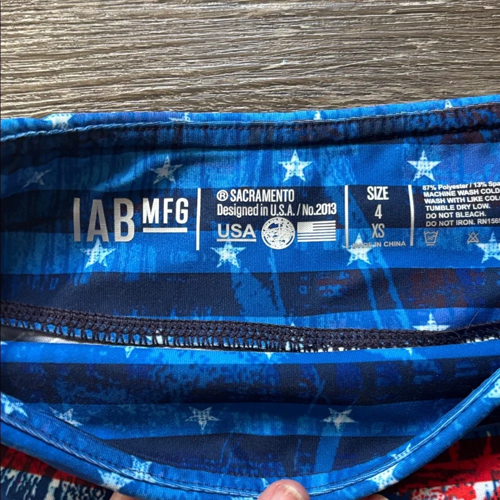 Patriotic Red and Blue Women's workout Shorts - Picture 2 of 2
